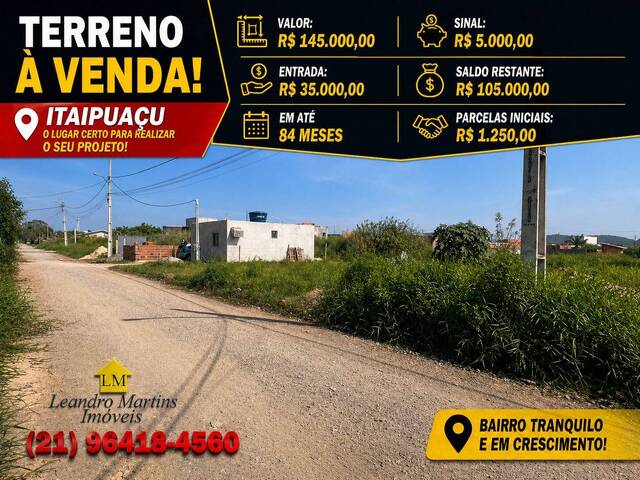 #TERRENO4 - Terreno para Venda em Maricá - RJ